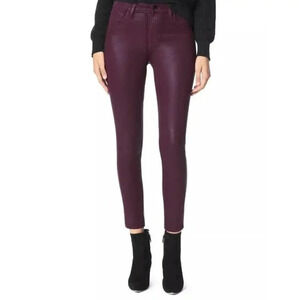 Joe's Women's The Charlie Coated High Waist Ankle Skinny Jeans in Siren  Sz: 33